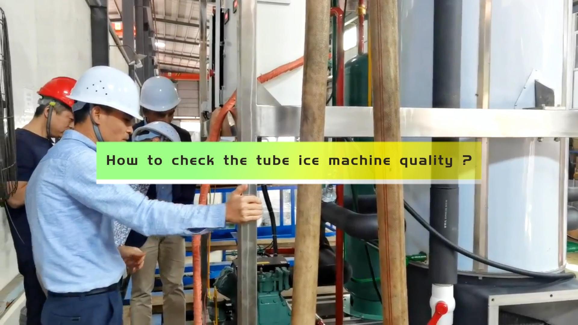 Prueba de máquina de hielo en tubos de 10t
