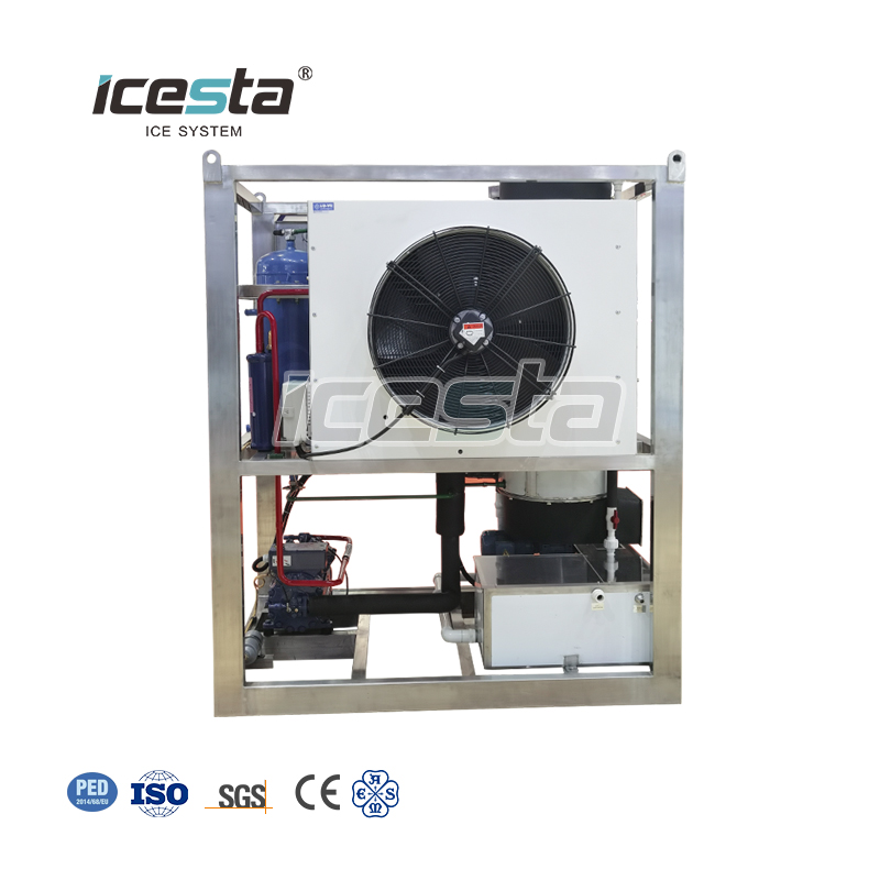 Máquina de tubos de hielo Icesta con refrigeración por aire automática de 3 toneladas, alta productividad, larga vida útil para bebidas