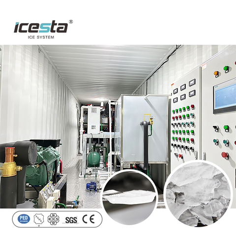 Máquina de placa de hielo de acero inoxidable 30T para enfriamiento de hormigón industrial, duradera