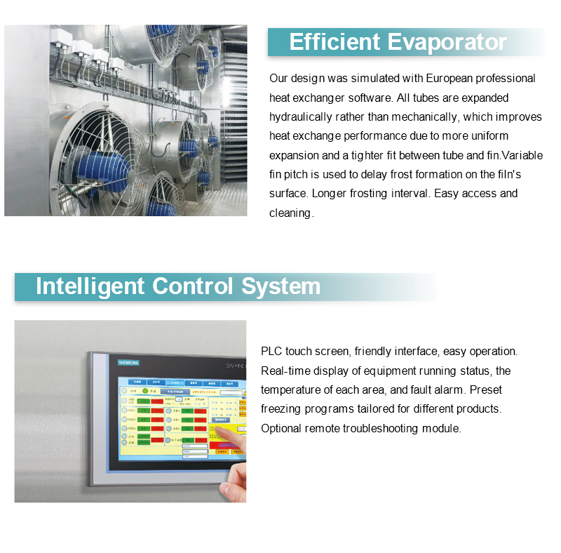 Máquina de congelador industrial de espiral individual, fabricante de ICesta, alta capacidad, alta eficiencia, automática, baja temperatura