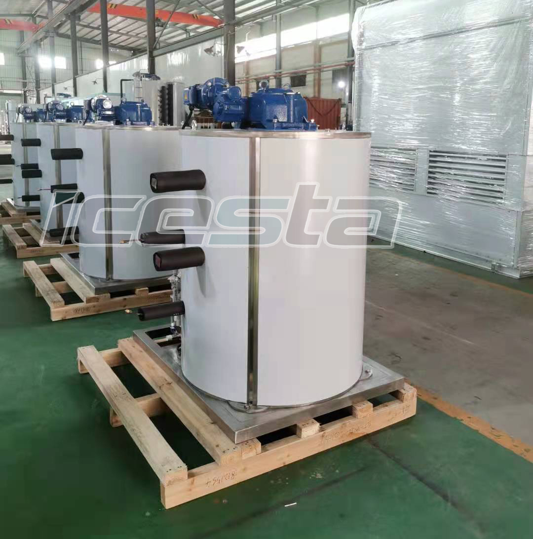 Icesta Ice Flake Flake Drum 10tons Industrial Flake Ice Evaporator of Factory Price $ 10000 - $ 20000