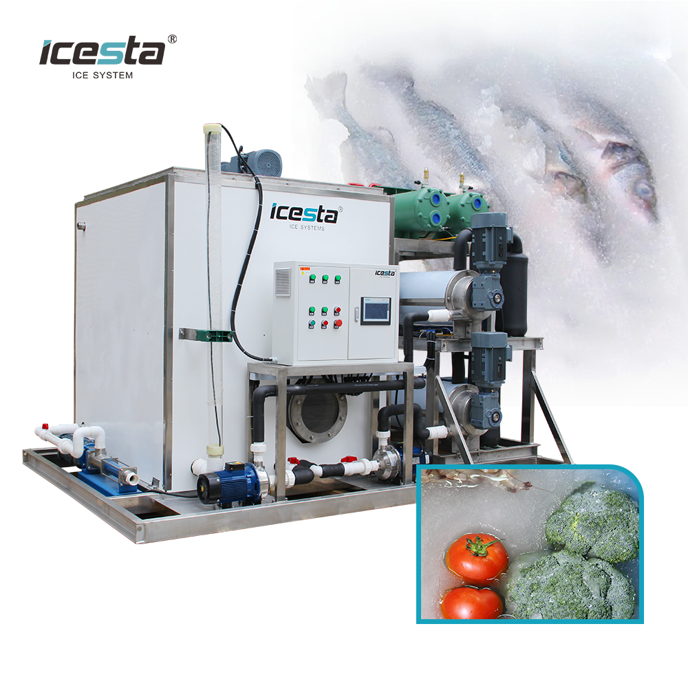ICESTA 12TON por día Máquina de hielo de agua de agua salada $ 50000- $ 80000