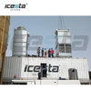 Planta de hielo en escamas en contenedores con sistema automático de almacenamiento, entrega y pesaje de hielo (todo en uno)