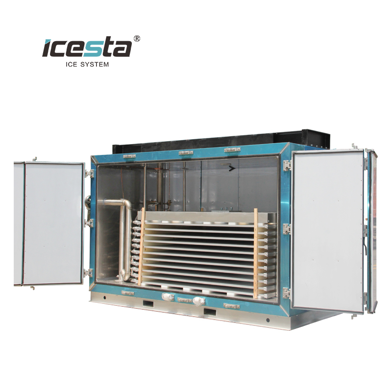 Freezer de placa de contacto de baja temperatura industrial ICESTA, acero inoxidable con unidad de condensación $ 20000- $ 50000
