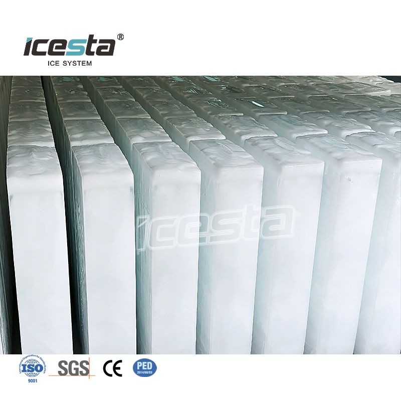 Máquina para fabricar hielo en bloques en contenedores ICESTA de 10 a 50 toneladas