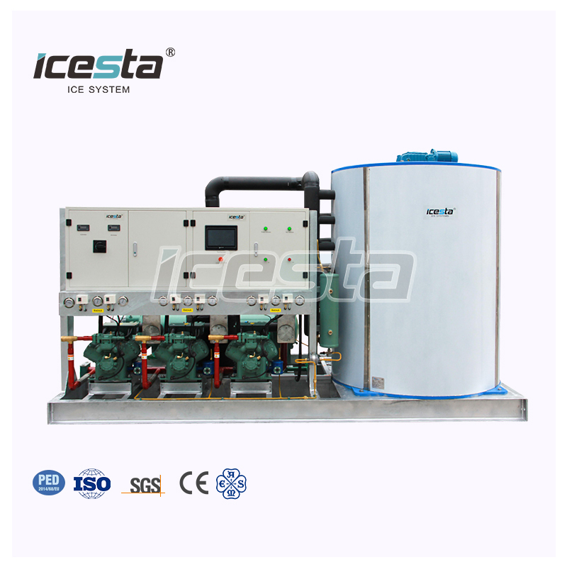  ICESTA 20T 25T 30T Compresores de pistón Rack Máquina de hielo industrial $ 55000 - $ 75000