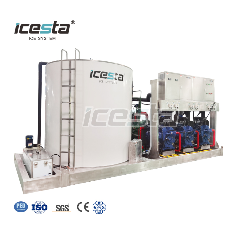 Máquina de hielo de escamas industriales de acero inoxidable ICESTA ICESTA Saving High Productivity Long Service Life 15 20 25 30 Ton $ 40000- $ 78000