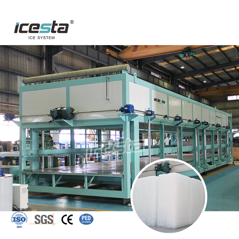 Máquina para fabricar hielo en bloques con enfriamiento directo ICESTA de 20 a 30 toneladas