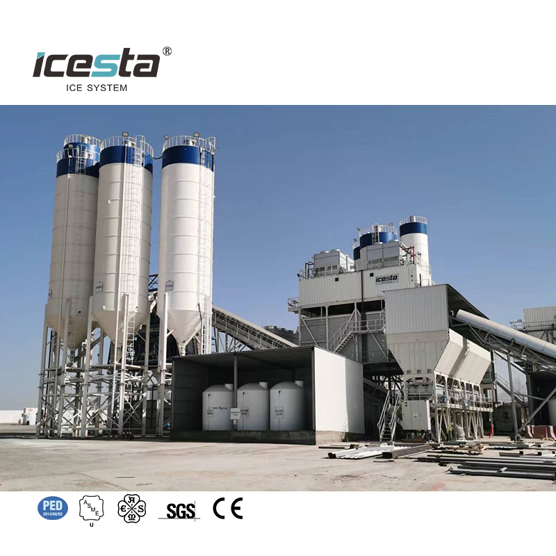 ICESTA Automática Automática Alta productividad Long Long Life Industrial Containerized Ice Flake Machine 