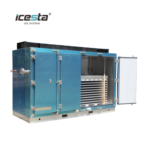 Freezer de placa de acero inoxidable de baja temperatura ICESTA con unidad de condensación industrial
