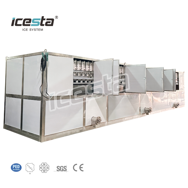 Máquina de hielo en cubos industrial con refrigeración por aire de 13 toneladas de acero inoxidable para tienda de bebidas, restaurante, bar $70000 
