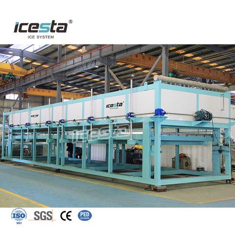 Máquina para fabricar hielo en bloques con enfriamiento directo ICESTA de 20 a 30 toneladas