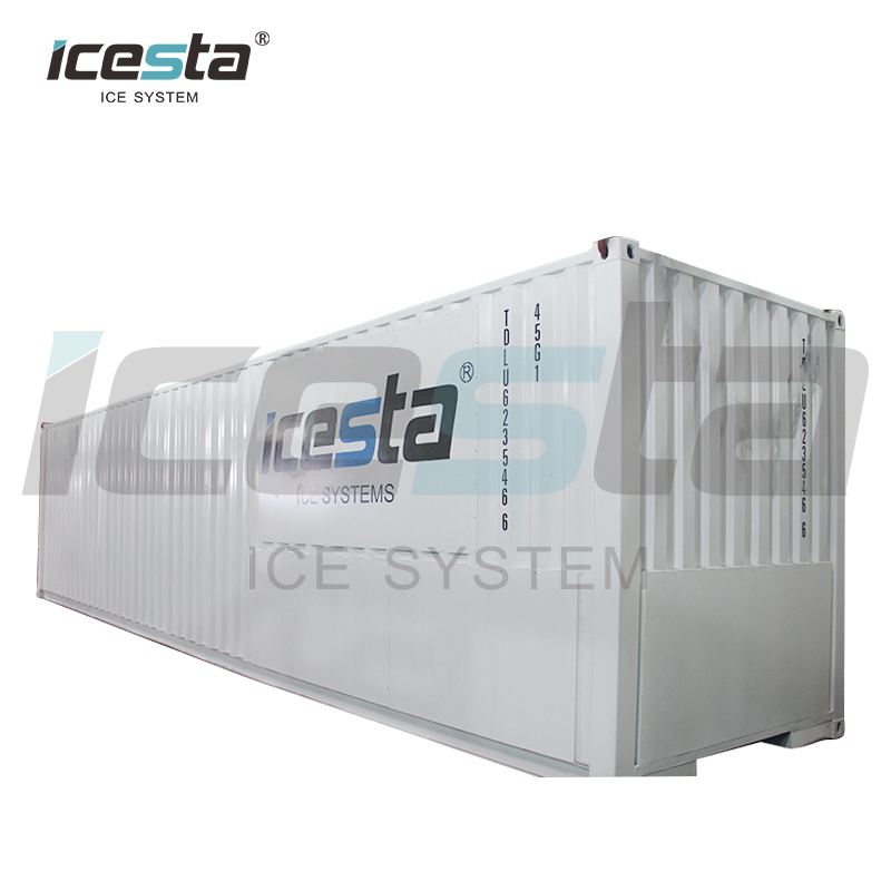 Durabilidad fuerte máquina de hielo en copos de nieve ICesta 20t que hace nieve para estación de esquí