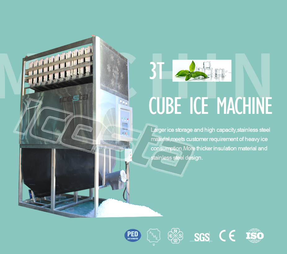 Máquina de fabricación de hielo de cubo