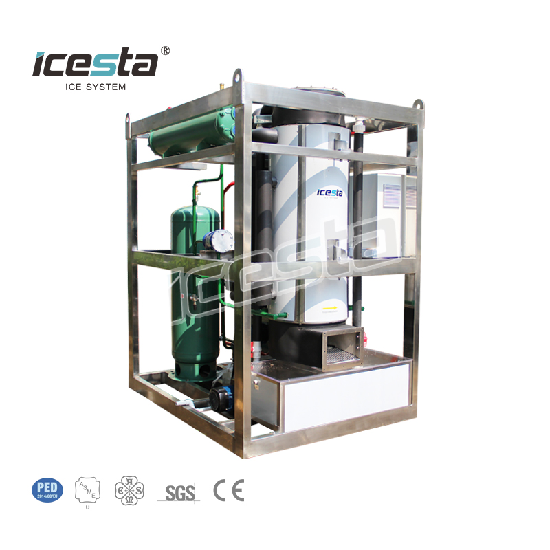 ICESTA, tubo sólido comestible automático de alta confiabilidad, hielo, larga vida útil, refrigeración por agua de acero inoxidable, máquina de tubo de hielo de 2 toneladas $ 10000- $ 15000