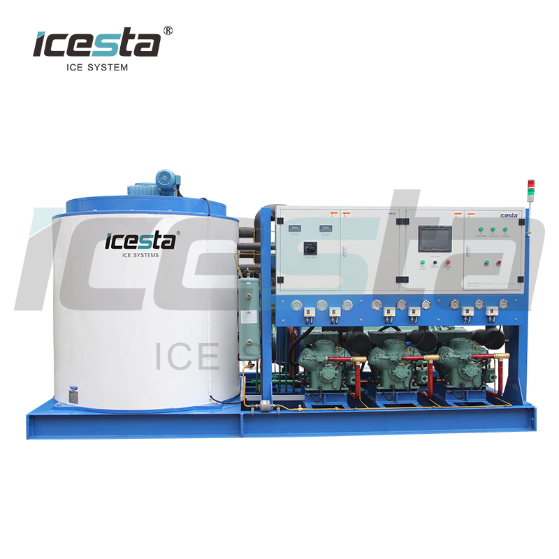 Fuerte durabilidad 20 toneladas Fabricación de hielo comercial industrial Máquina de hielo en escamas