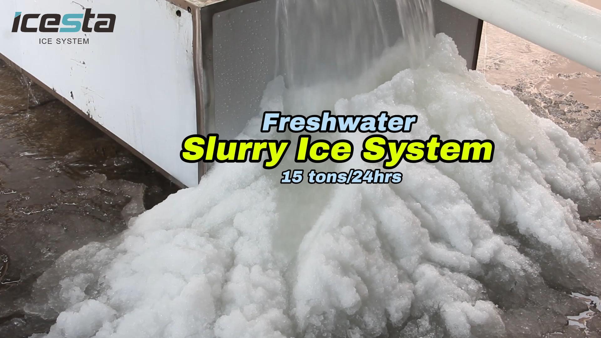 Sistema de hielo en suspensión de agua dulce: 15 toneladas/24 horas