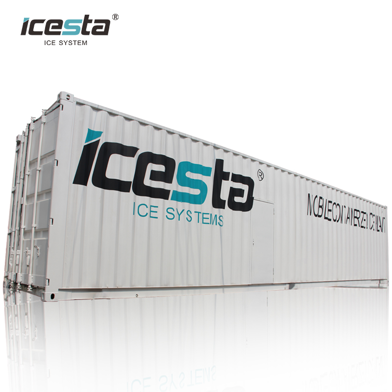 Máquina automática de cubitos de hielo con almacenamiento de hielo y sistema de embalaje con tornillos, 12 juegos, exportación a Australia
