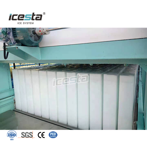 Máquina para fabricar hielo en bloques en contenedores ICESTA de 10 a 50 toneladas
