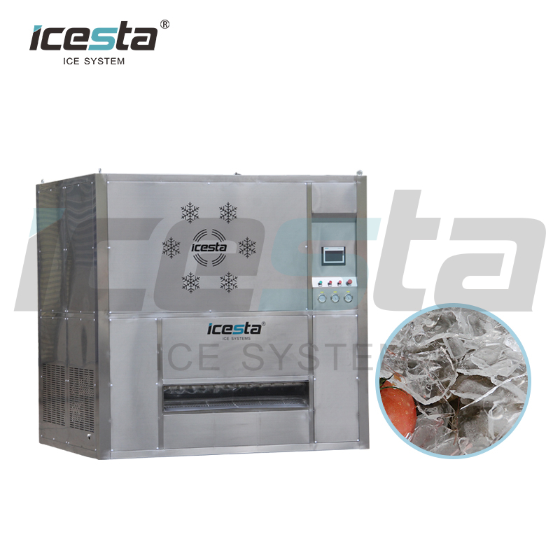 Máquina de hielo en placa de 5 toneladas ICesta para mariscos