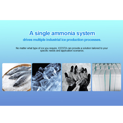 Unidad de compresor de refrigeración de amoníaco ICEST, sistema de refrigeración de compresor de alta eficiencia para máquina de hielo y cámara fría
