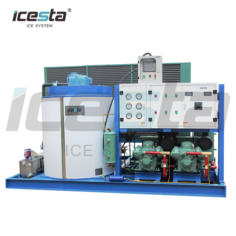Máquina de hielo en escamas industrial de alta calidad 8t 10t 15t para pescado