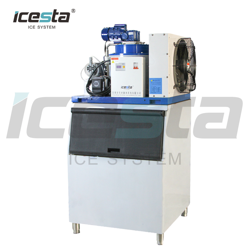 Máquina de hielo en escamas ICesta Máquina de hielo en escamas de 1 tonelada 500kgs